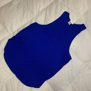 Tillys cropped blue tank